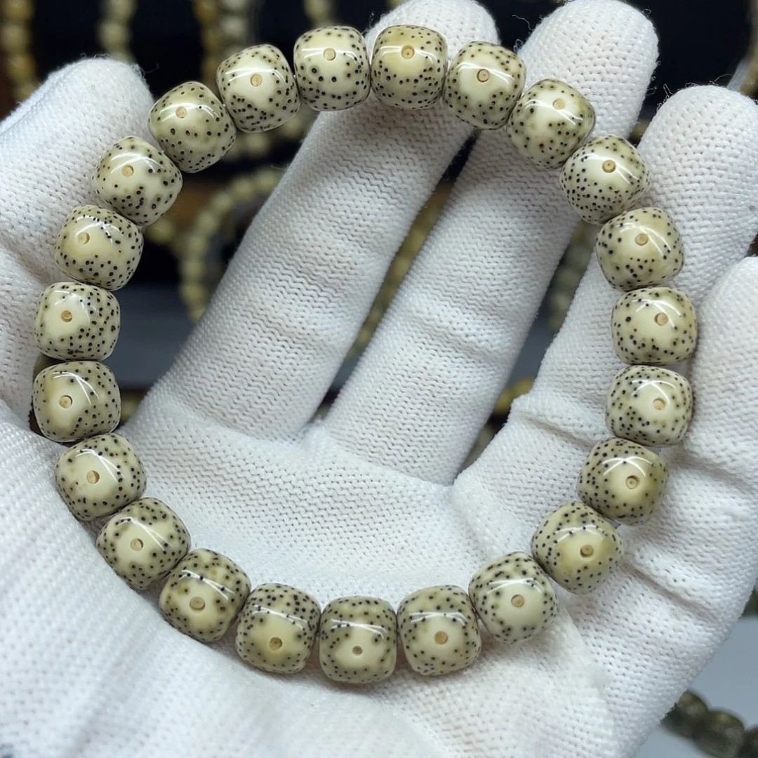 星月菩提手串10-9，青花大眼睛