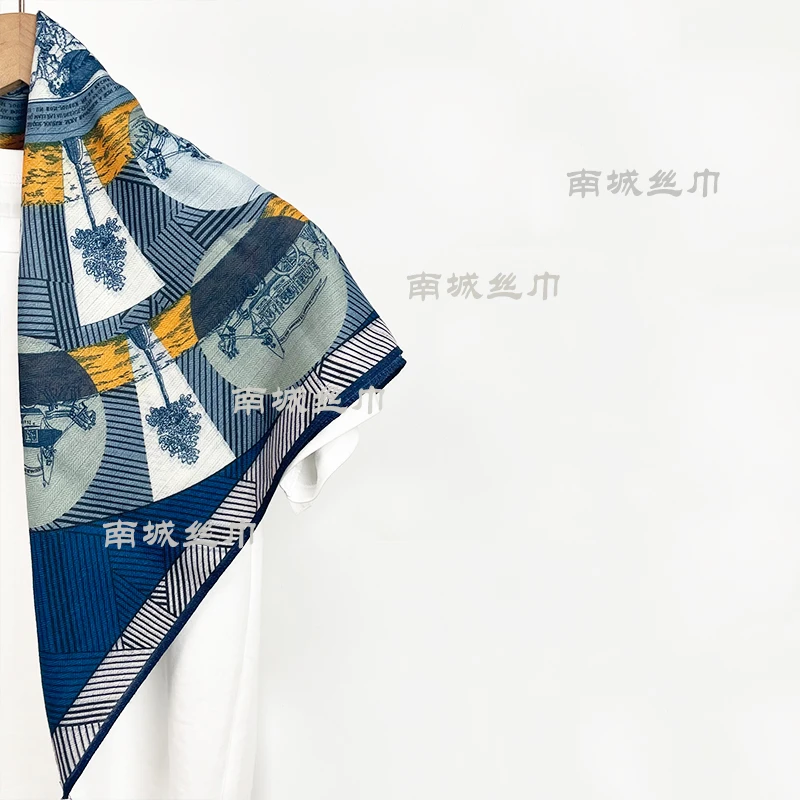 【六便士】2025冬季新款百搭双面多色时尚气质65方围巾女士