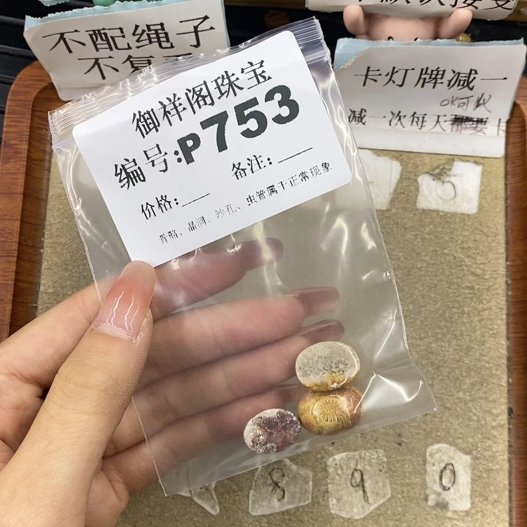 硅化珊瑚（珊瑚玉）未镶嵌颈饰阿***?