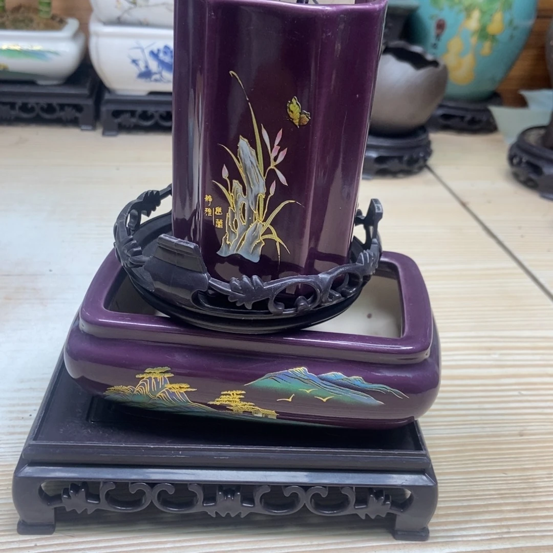 瓷片陶瓷花盆陶瓷艺术