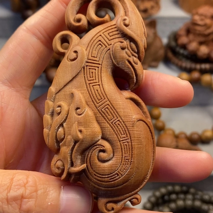 檀香木手串/手链老山檀奶香味龙凤呈祥