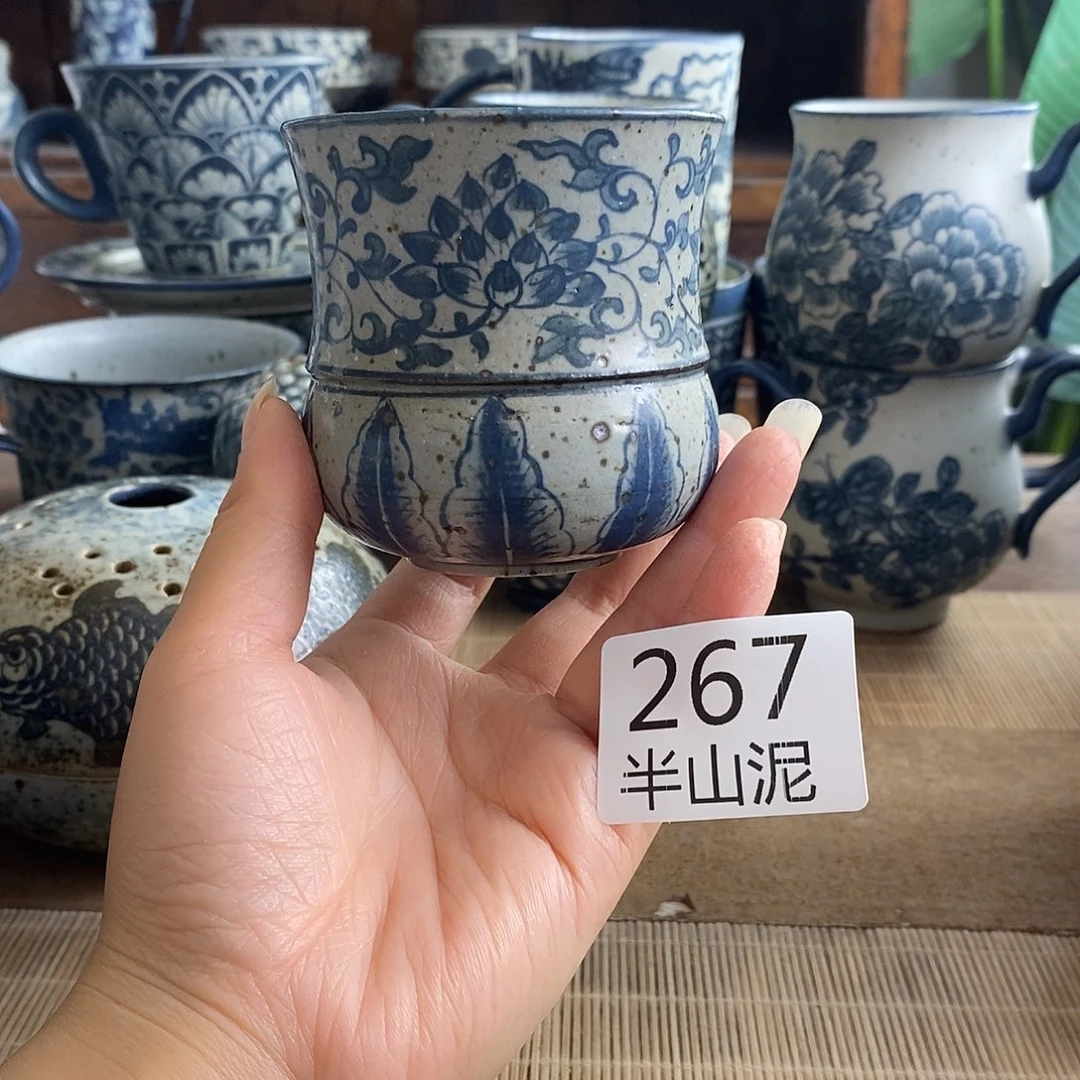 手工手绘青花高温青花陶瓷