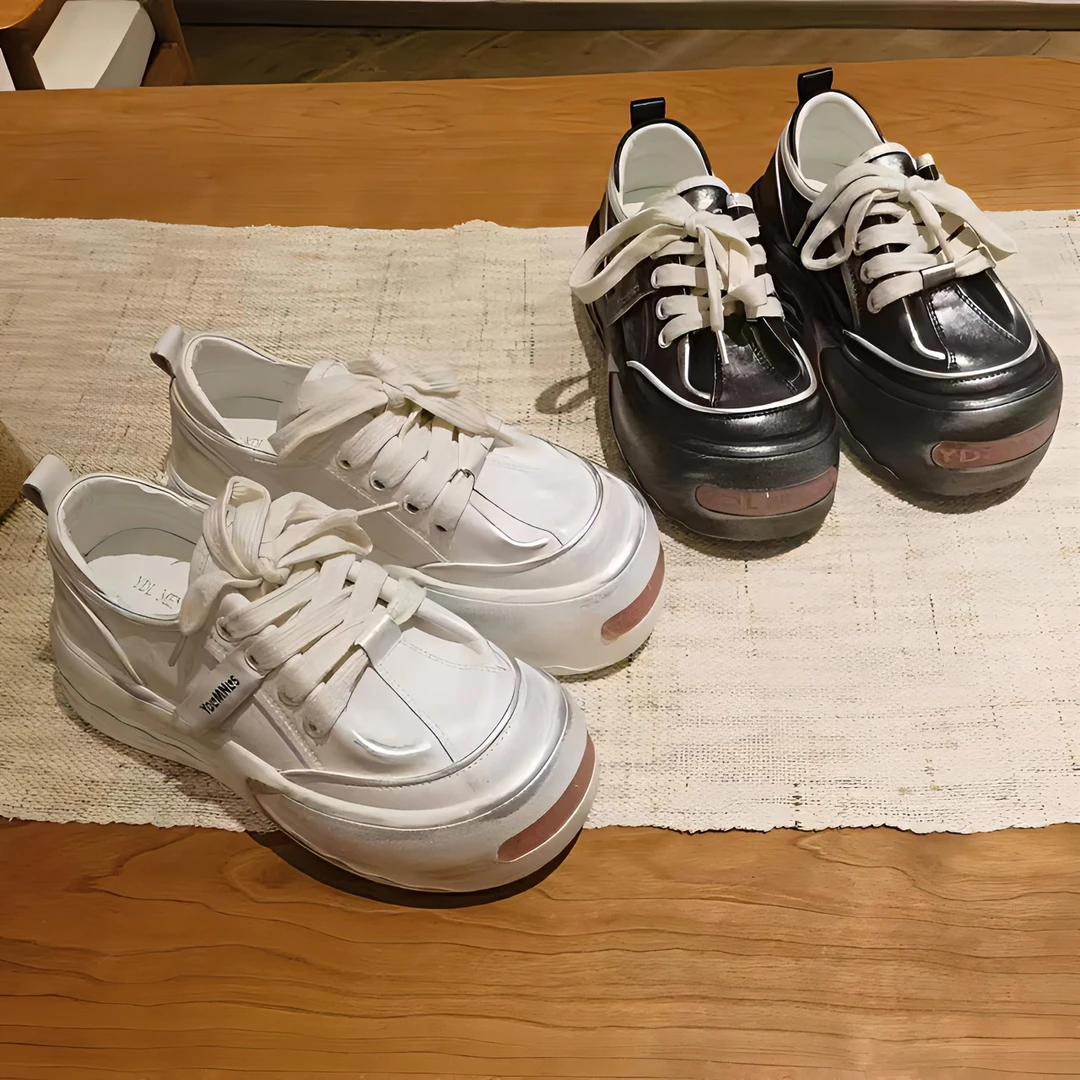 【HeiPa】安暖家【开口小面包】夏季新款时尚百搭休闲鞋女厚底休