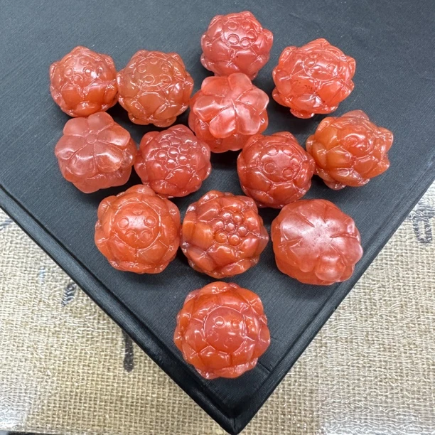 H836 南红莲花吊坠配件多样性发其一