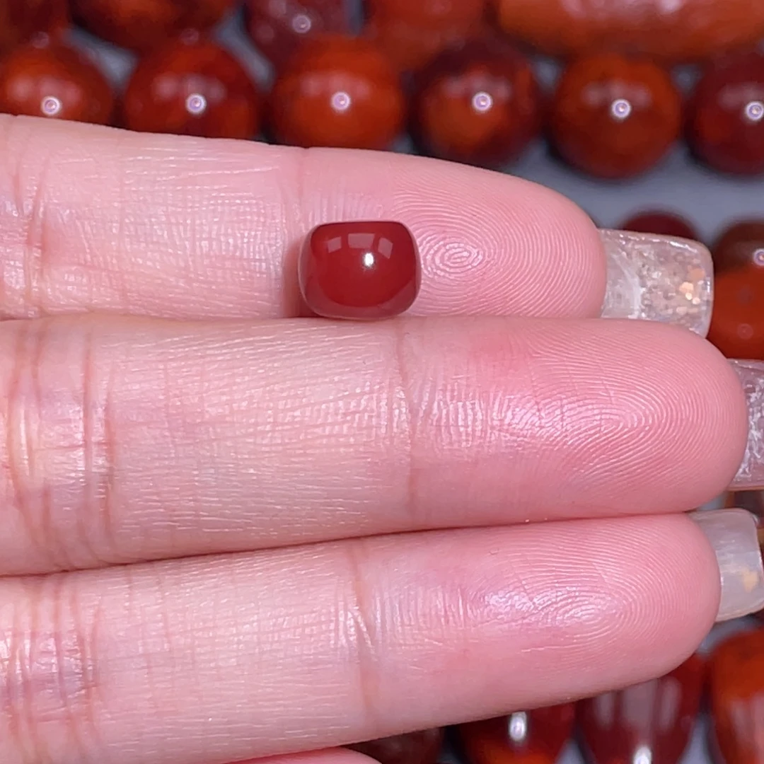 南红玛瑙未镶嵌瓦西老型8mm