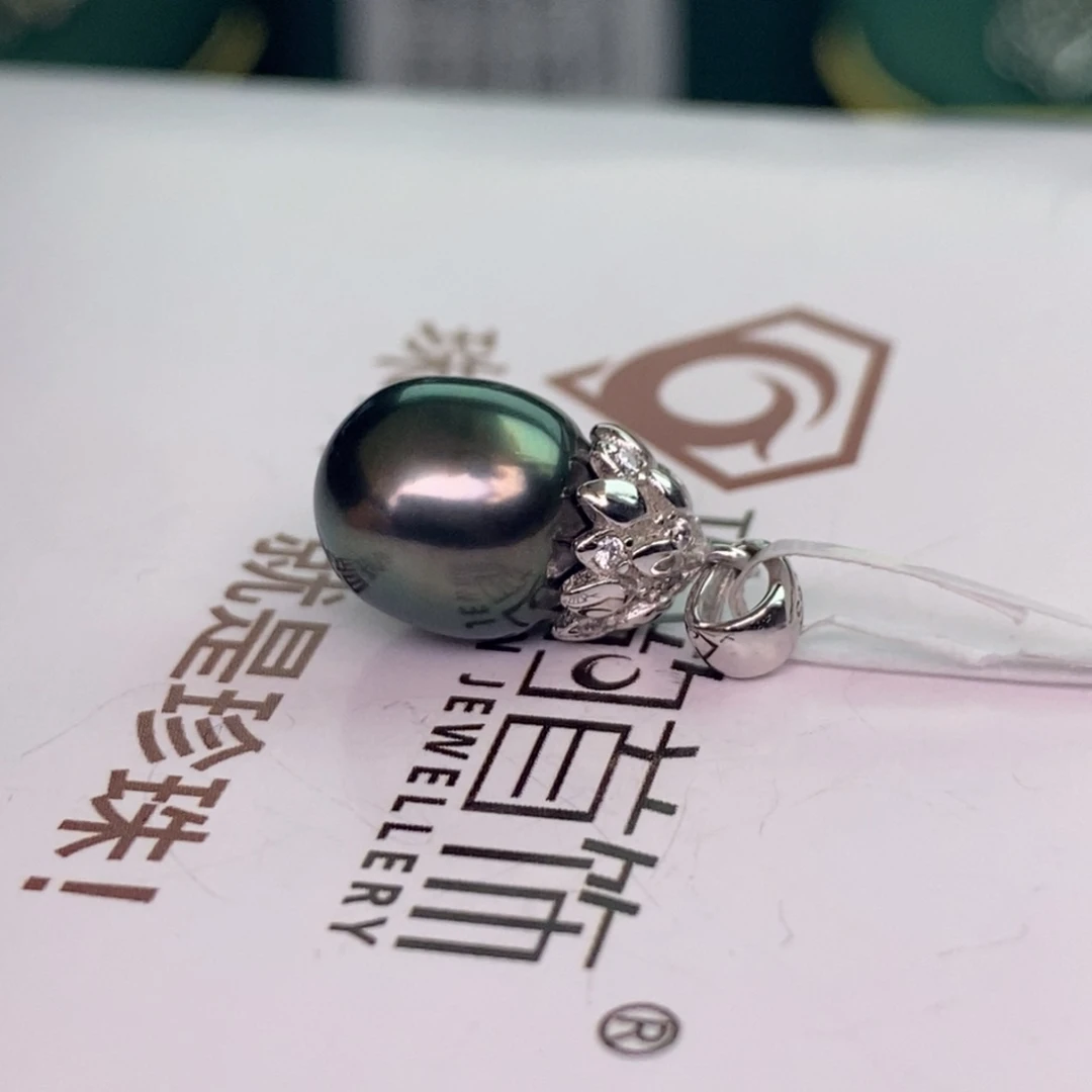 颈饰银S925镶嵌海水珍珠