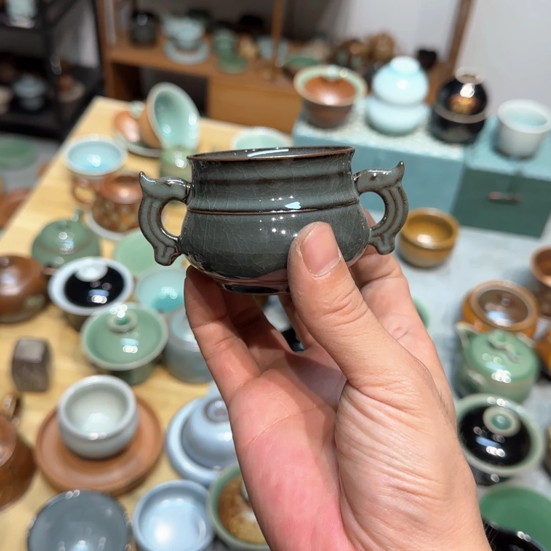 小金茶具青瓷茶器