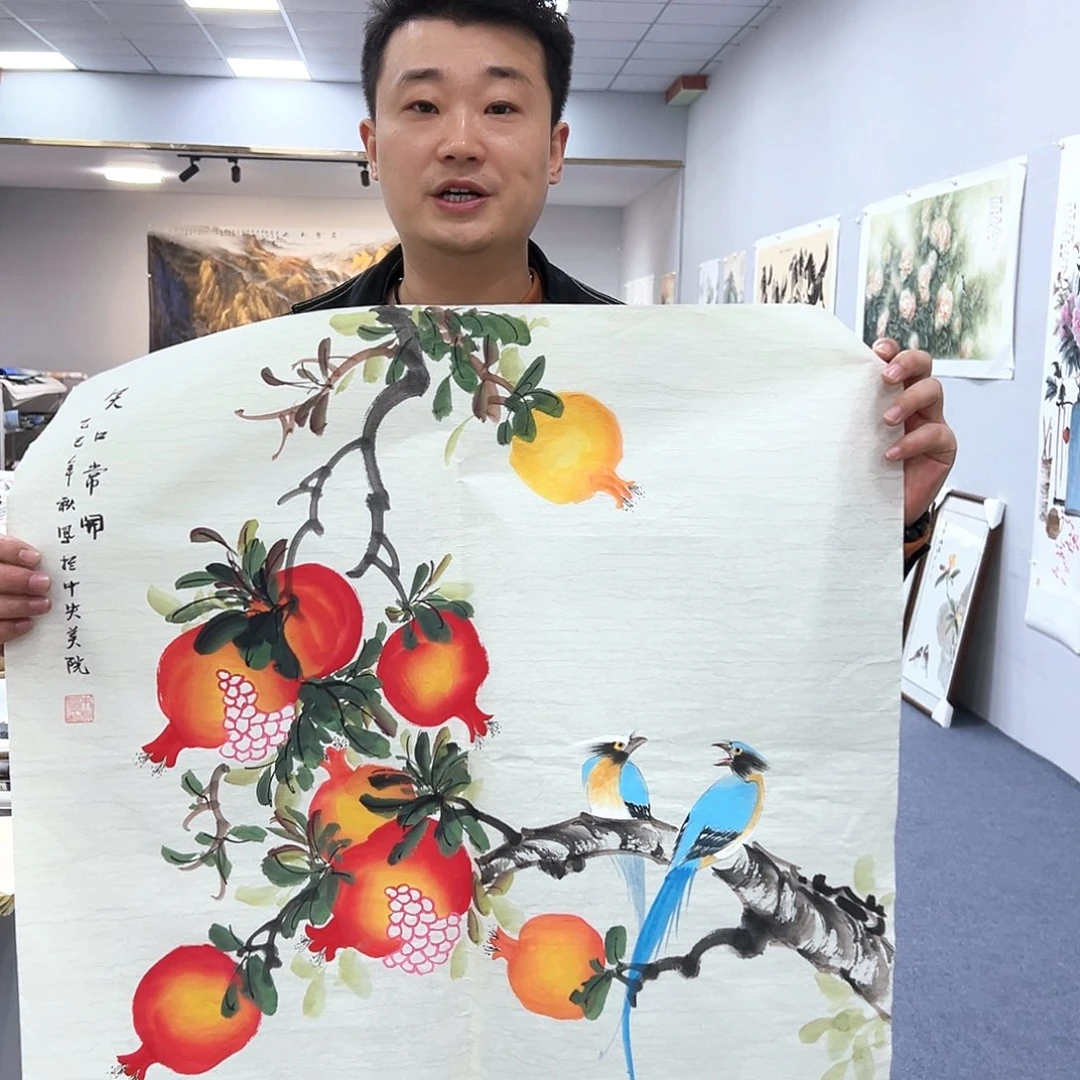 国画国画作品宣纸纯手绘