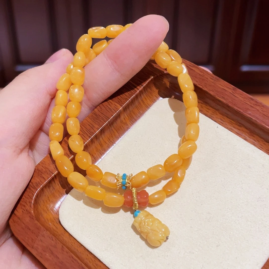 蜜蜡手链未镶嵌手串