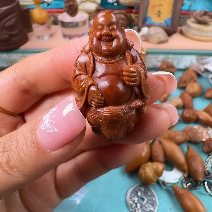 浩***湾手串/手链橄榄核核潮核雕手工制作
