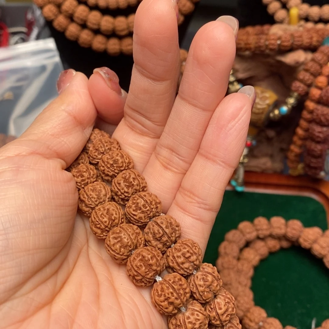 金刚菩提把件两*凹底双圈12