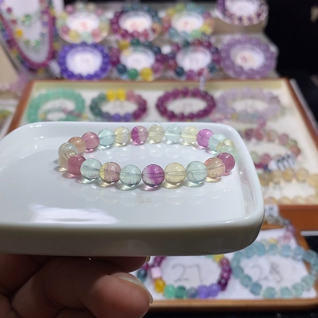 未镶嵌手链萤石冰淇淋8加