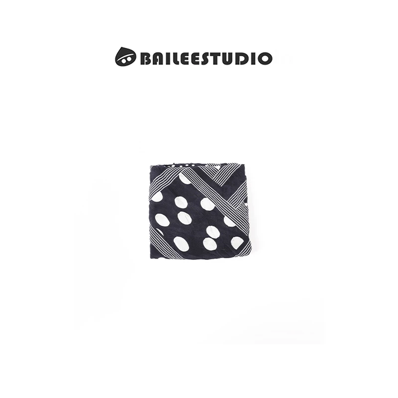 【柏栗良品】栗姐好物分享~不规则波点几何印花披肩丝巾719