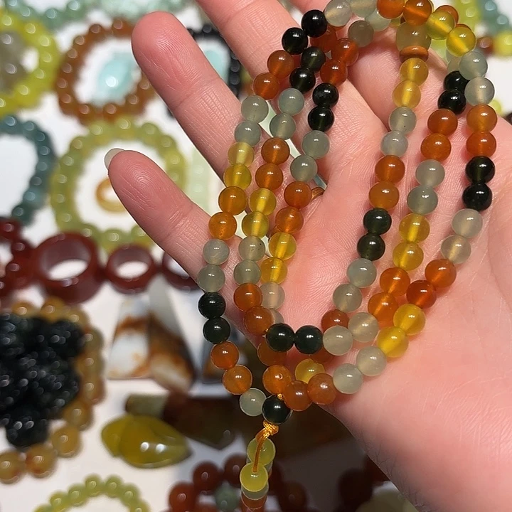 蛇纹石玉未镶嵌手串