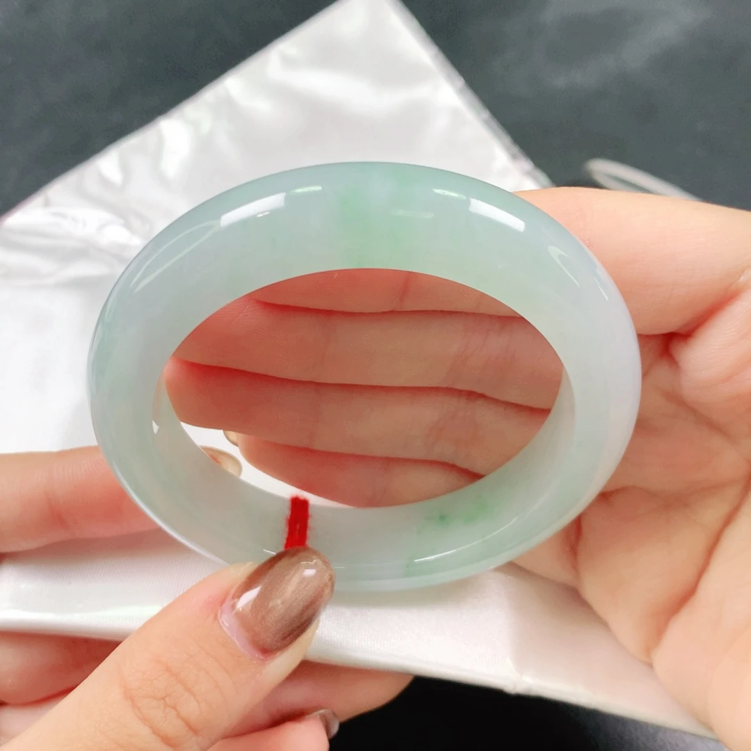 翡翠未镶嵌手镯53圈1163