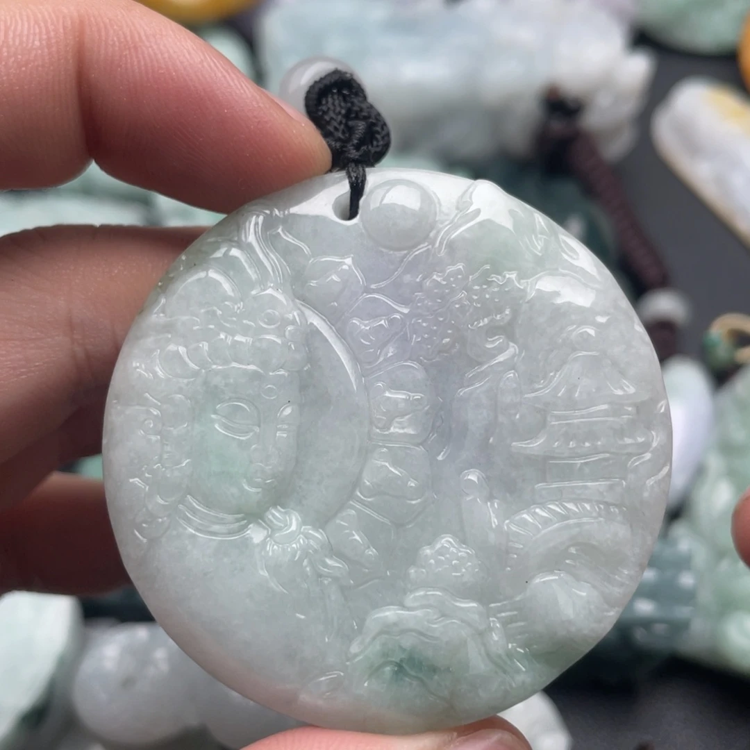 翡翠未镶嵌吊坠(不含链)