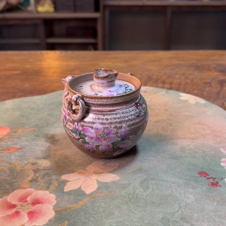 柴烧纯手工手绘陶瓷