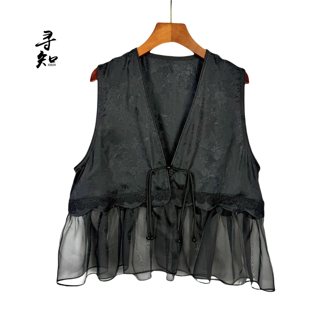 朱总原创设计XZM086F墨縠垂烟马夹