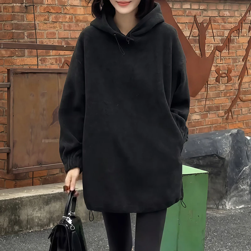 7137连帽秋冬时尚宽松卫衣