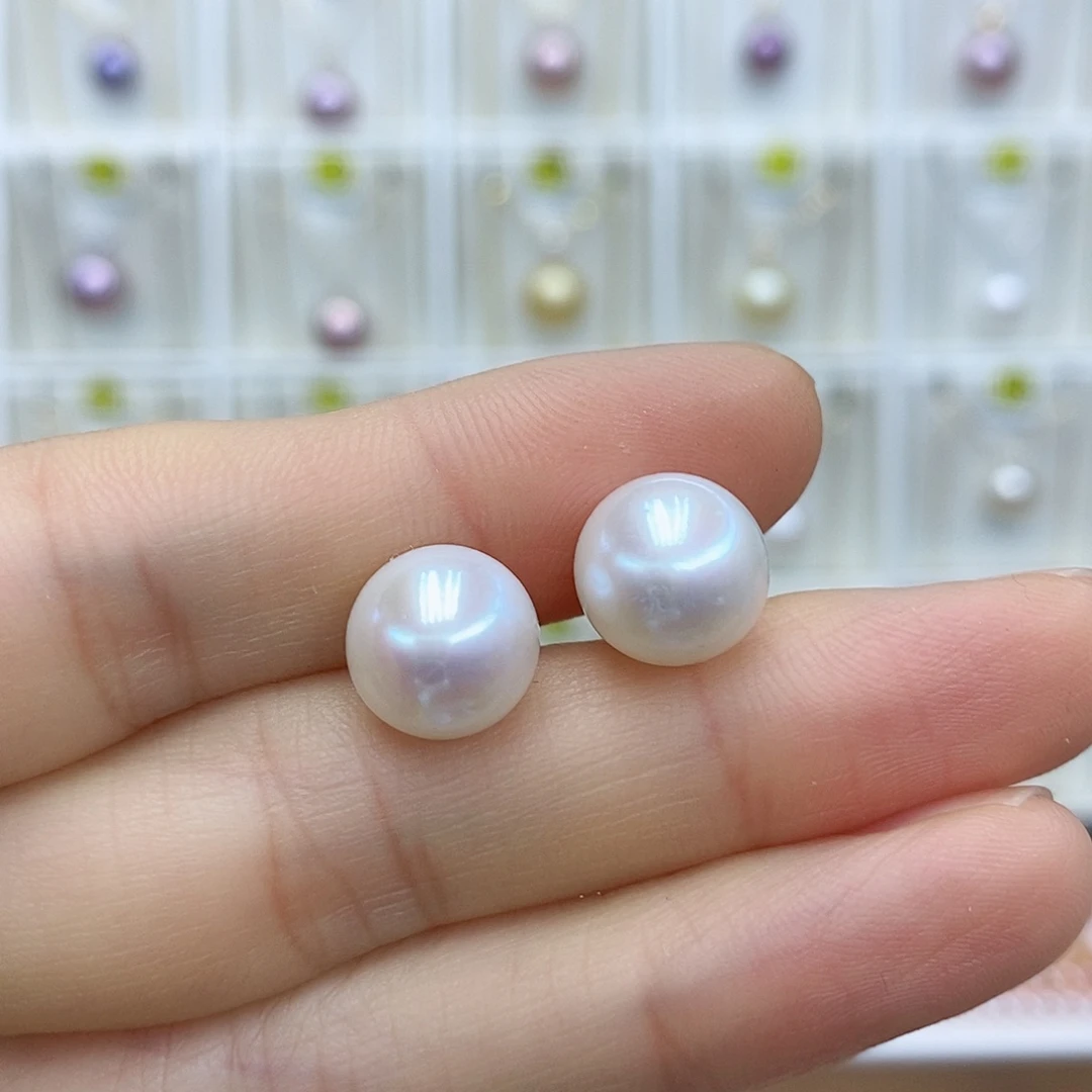 淡水珍珠银S925镶嵌项链