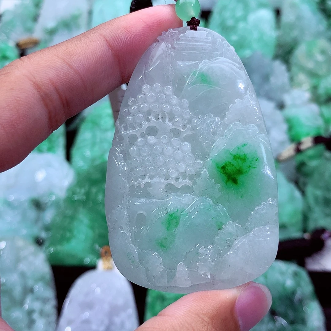 翡翠未镶嵌吊坠(不含链)