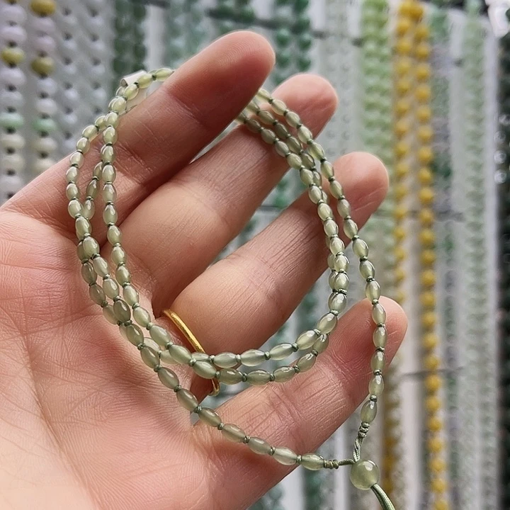 从***7和田玉未镶嵌颈饰珠链