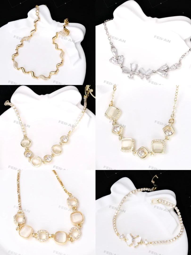 纯铜锆石手链 孤品手链精致饰品爆款轻奢简约高级感