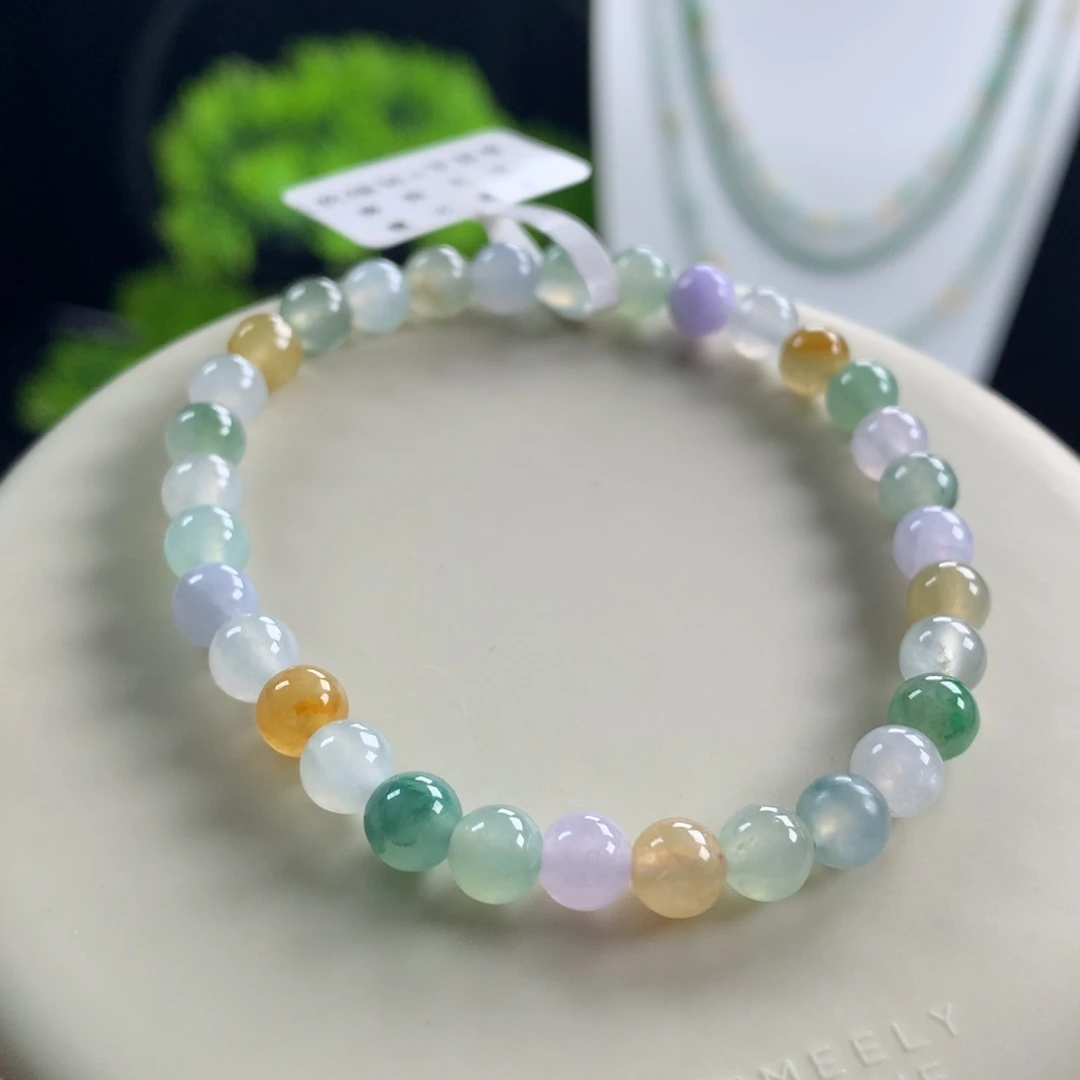 翡翠未镶嵌手链卡5.8