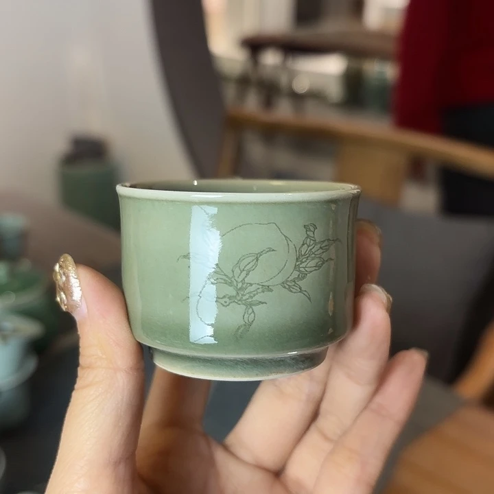 龙泉云间青瓷小米茶器