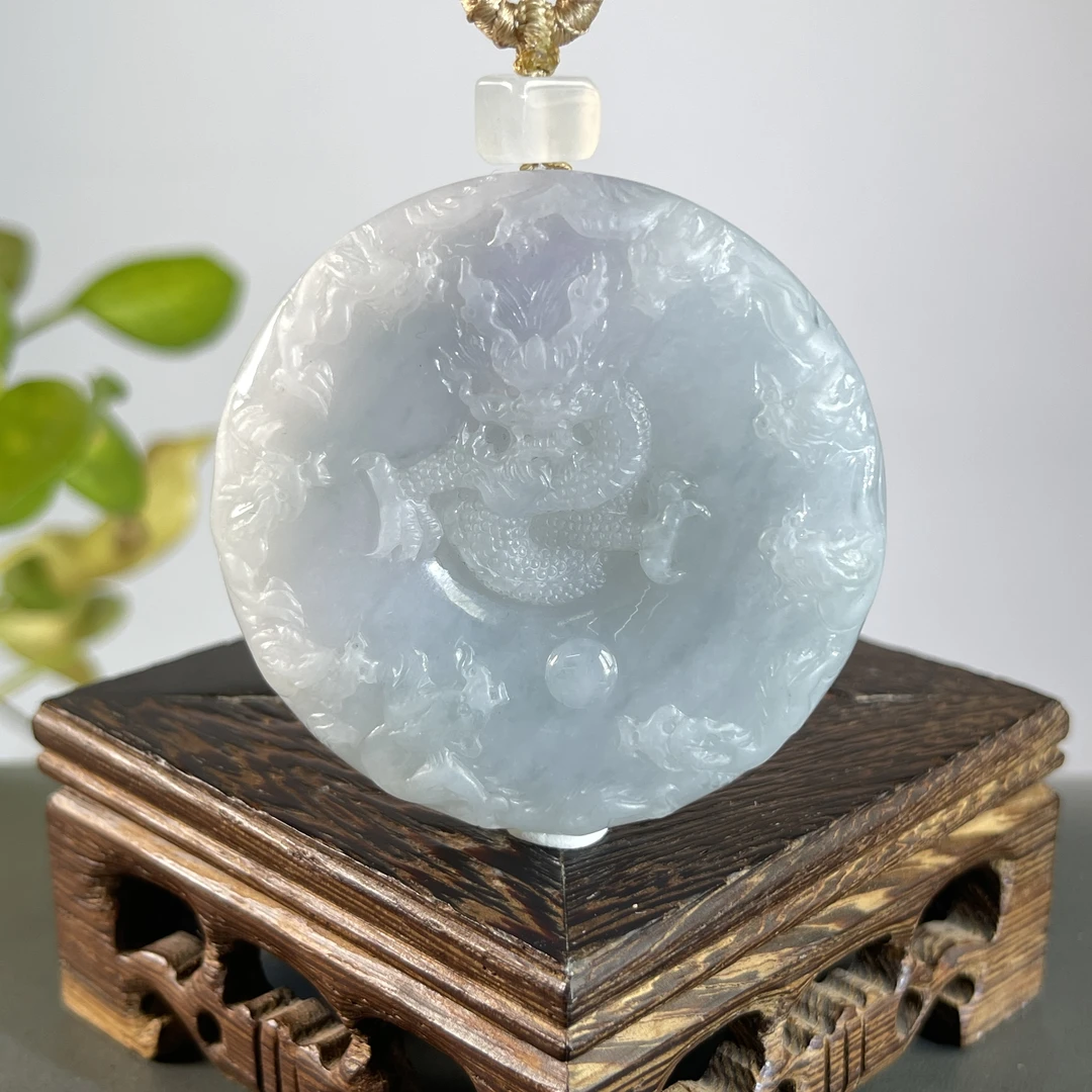 JCW10-141 天然缅甸A货翡翠   九龙