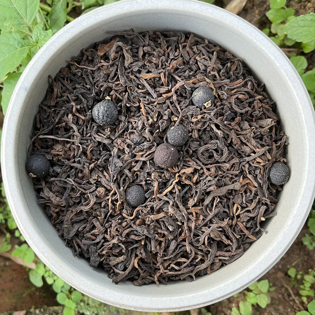 【茶山小原 】2018年-冰岛熟-胎柑-普洱拼配熟散茶200克
