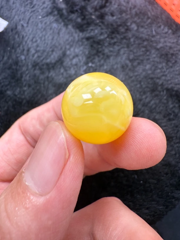 未镶嵌琥珀蜜蜡奇石单珠卡20.2微瑕