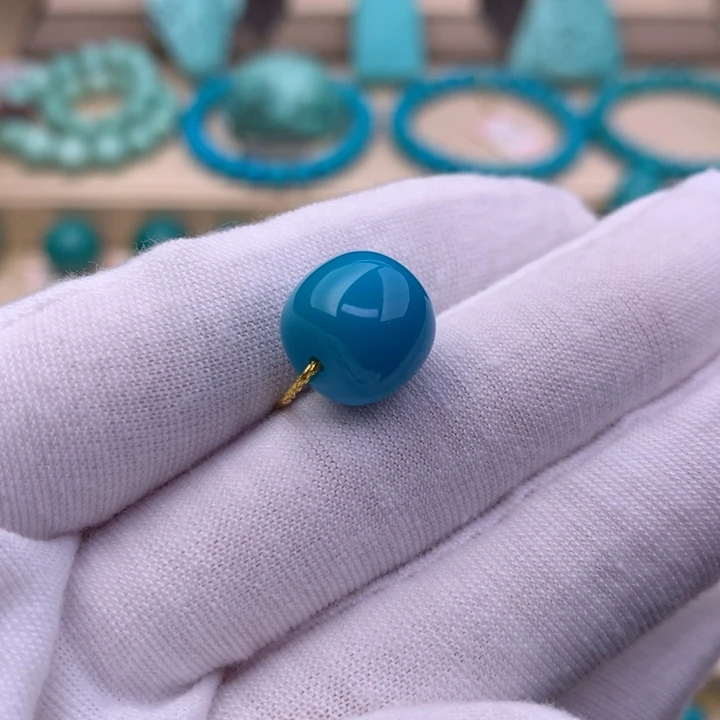 绿松石未镶嵌挂件