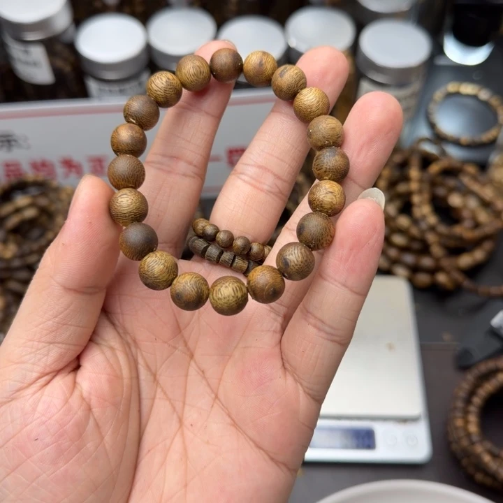 沉香枕沉香奇楠沉香卡1.0圆珠单圈