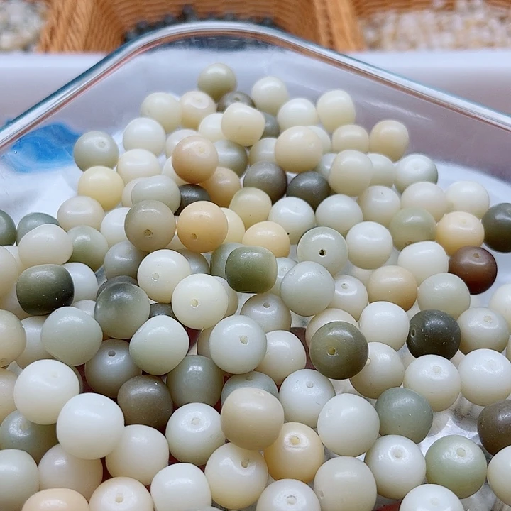 白玉菩提吊坠12-10青提胖苹果120颗