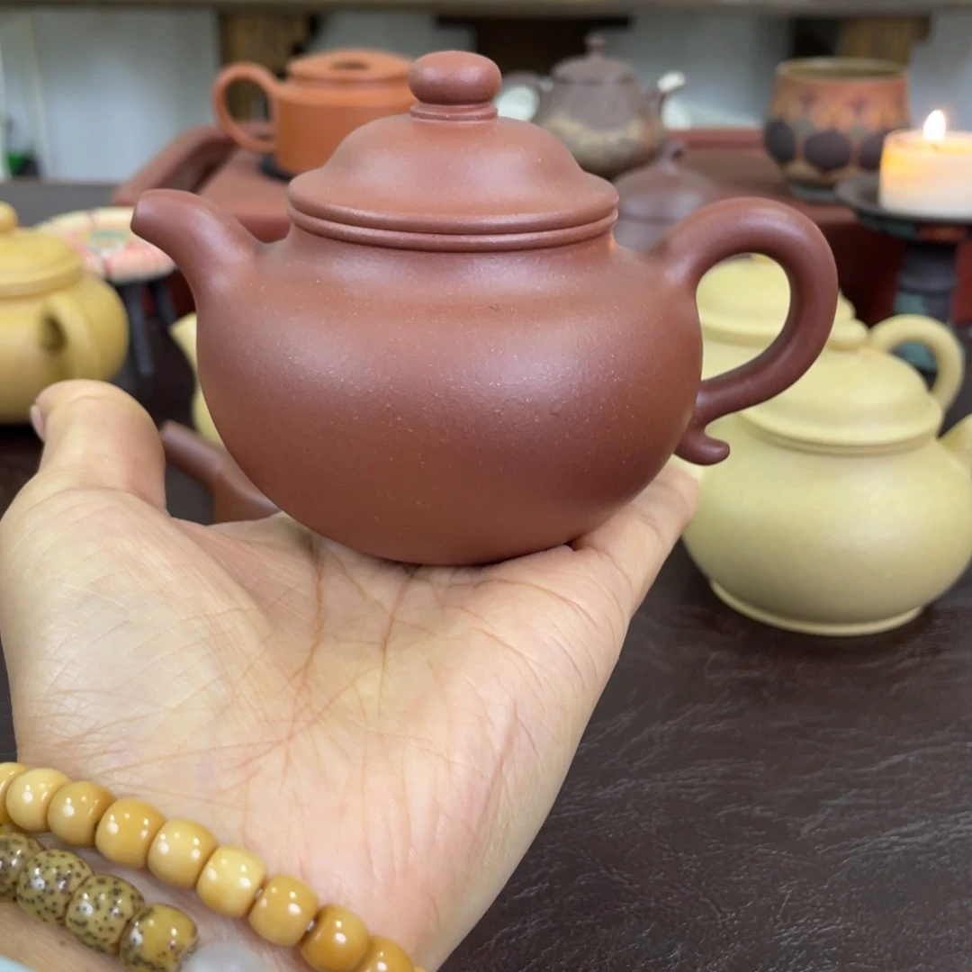 茶壶紫砂莲子。