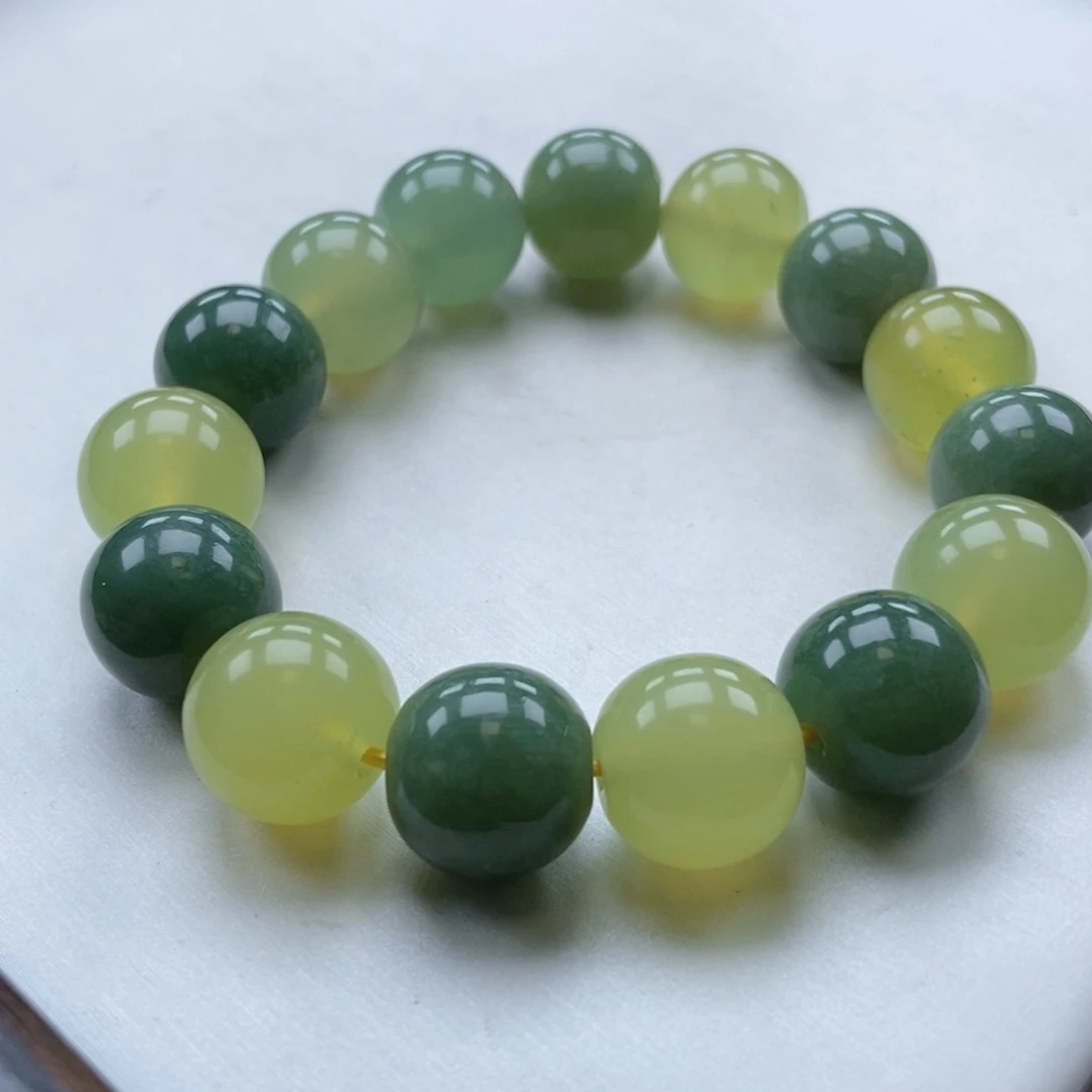 蛇纹石玉未镶嵌手链