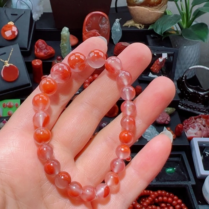 燕***子手串未镶嵌南红玛瑙