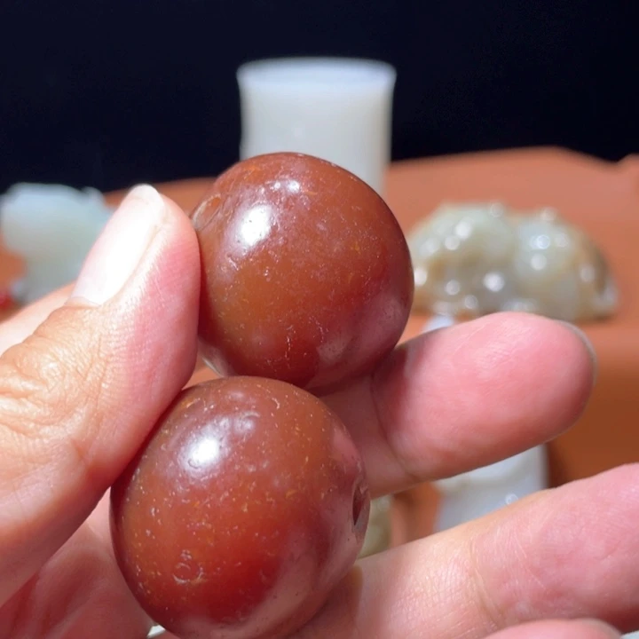 玛瑙/玉髓糖球珠子未镶嵌