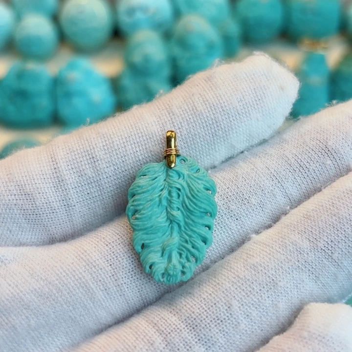 未镶嵌绿松石珠宝奇石