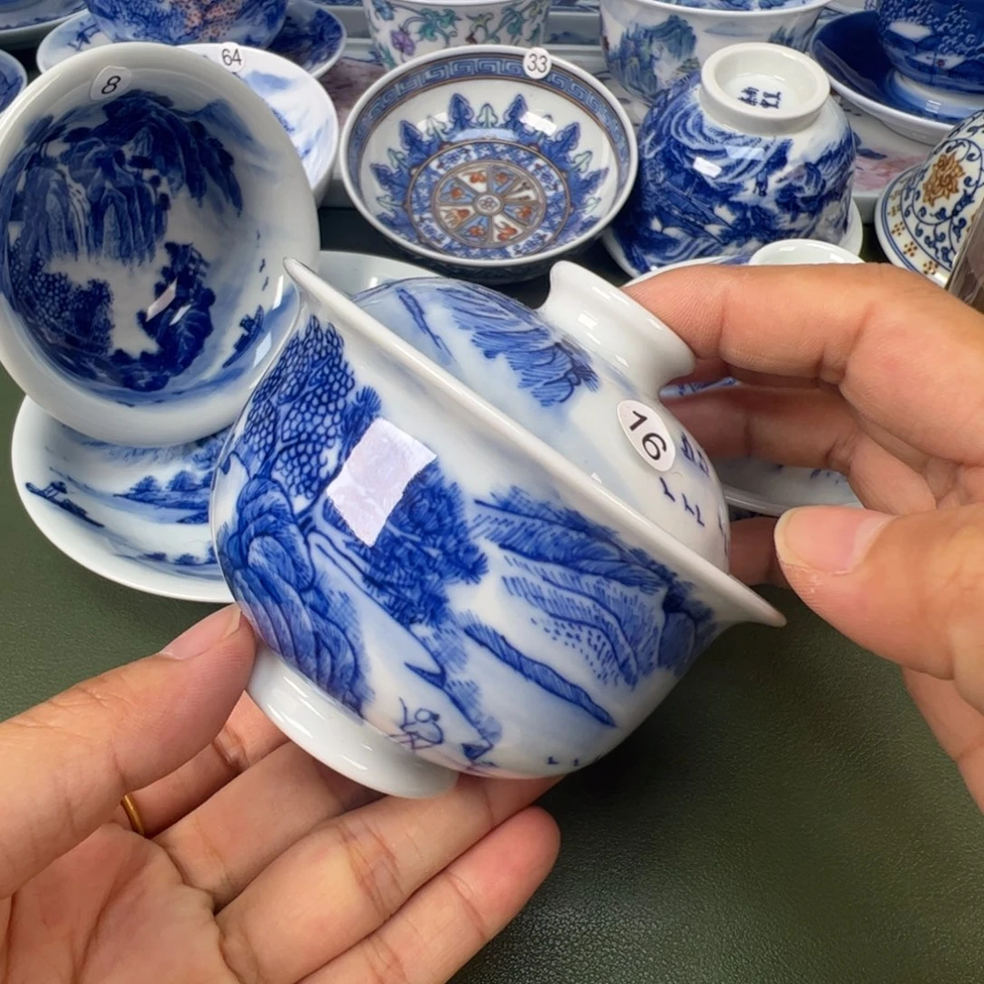 景德镇纯手工纯手绘茶具木木16