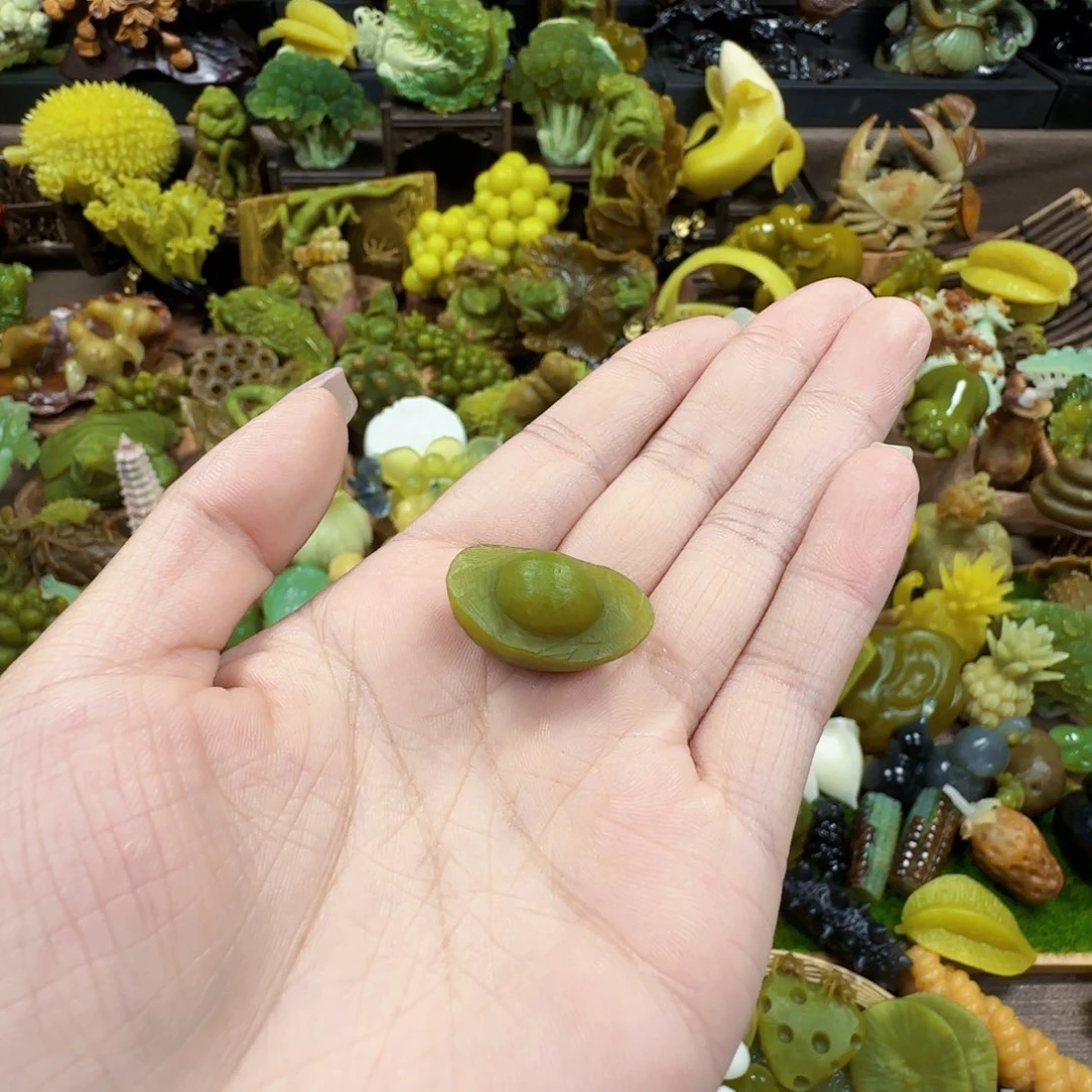 我***k蛇纹石玉未镶嵌摆件