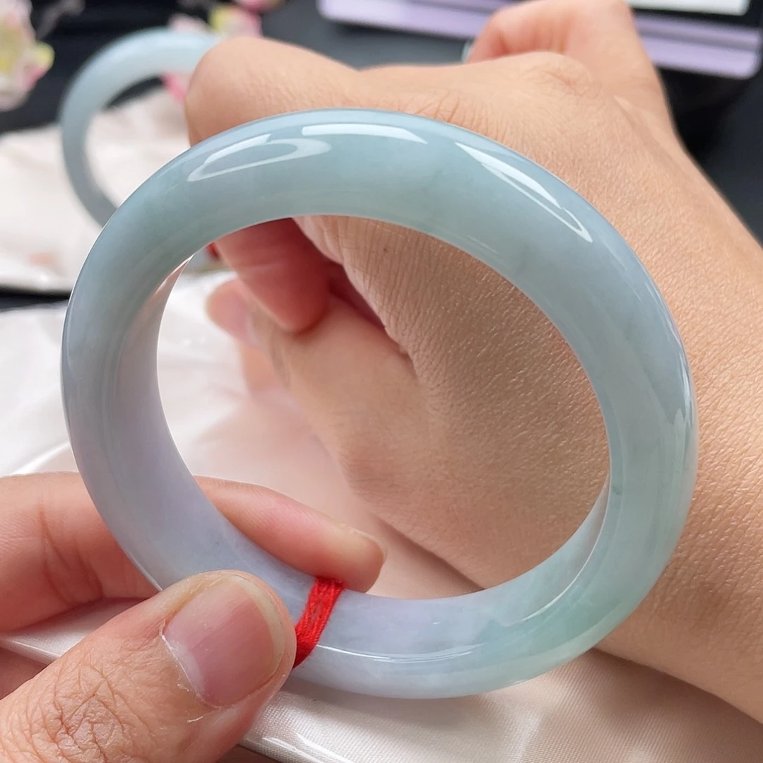 翡翠未镶嵌手镯正圈20