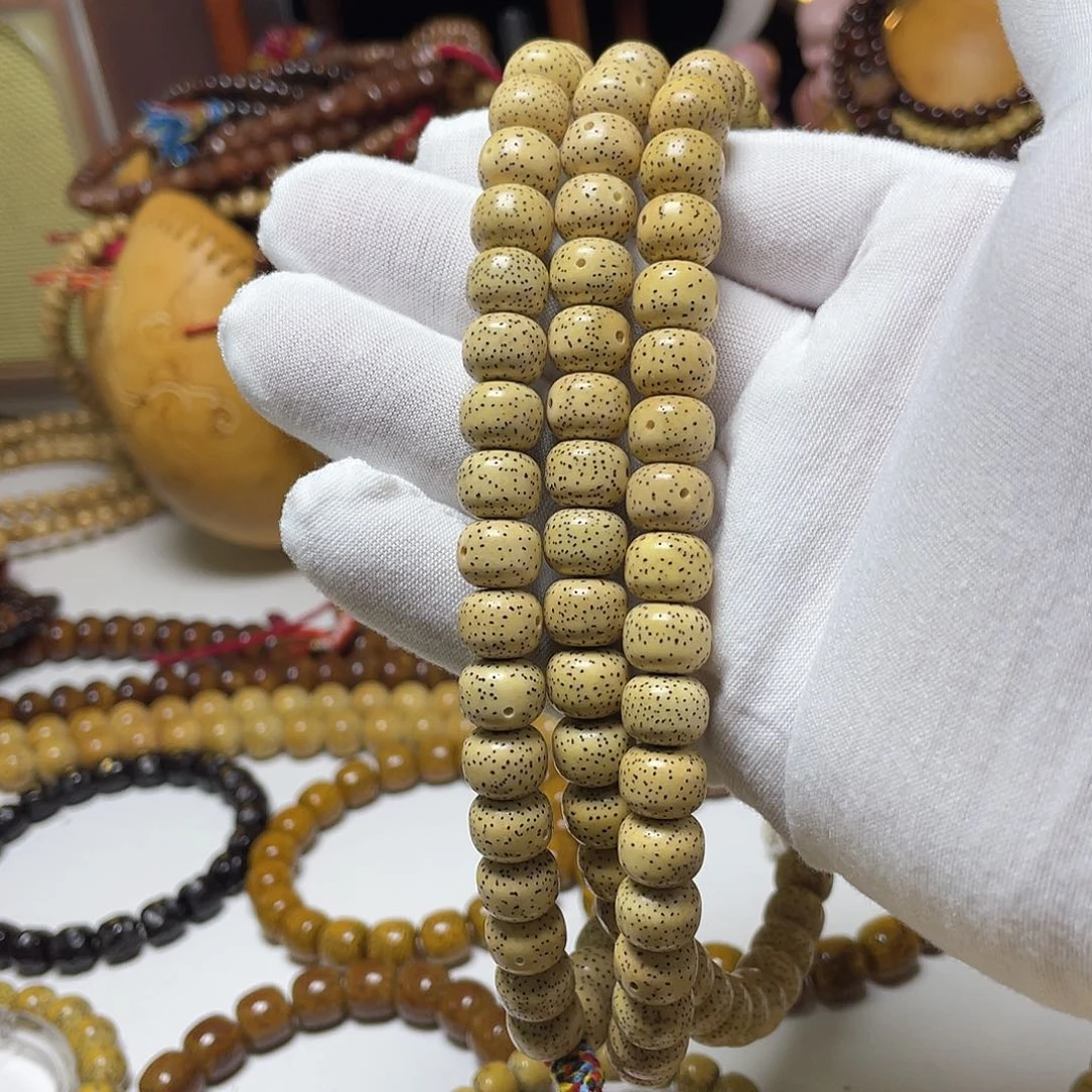 手串星月菩提11老刀型藏桶原生态月朗星稀