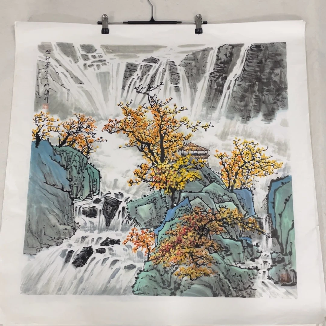 国画竹颖老师绘画6张