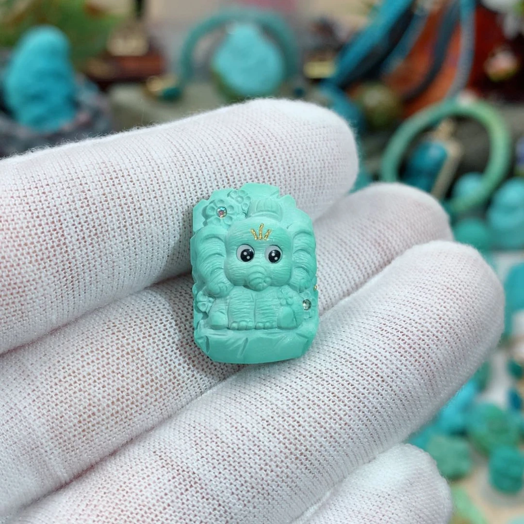 绿松石珠宝奇石未镶嵌