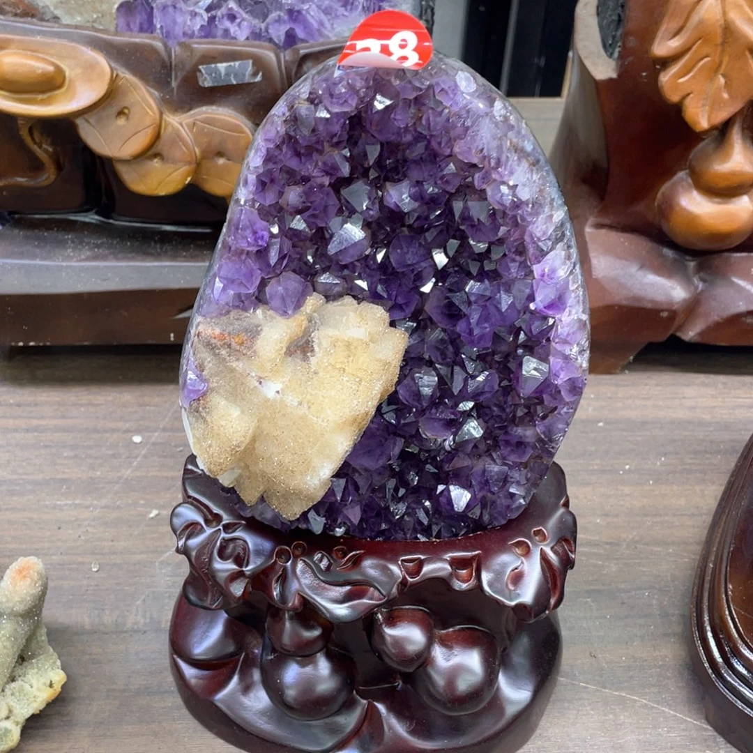 紫晶珠宝半成品银S925镶嵌捡漏