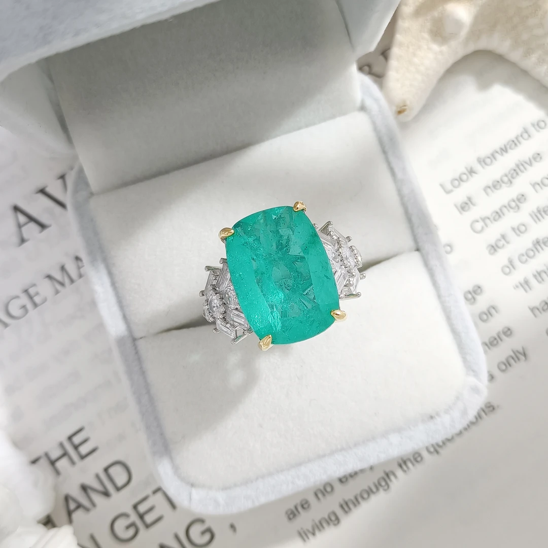 铜合金合成锆石戒指 WHLM-002723【森语绿绮】戒指精致欧美时尚气质