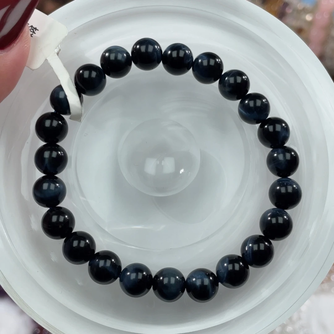 未镶嵌水晶手串009蓝虎眼8m+