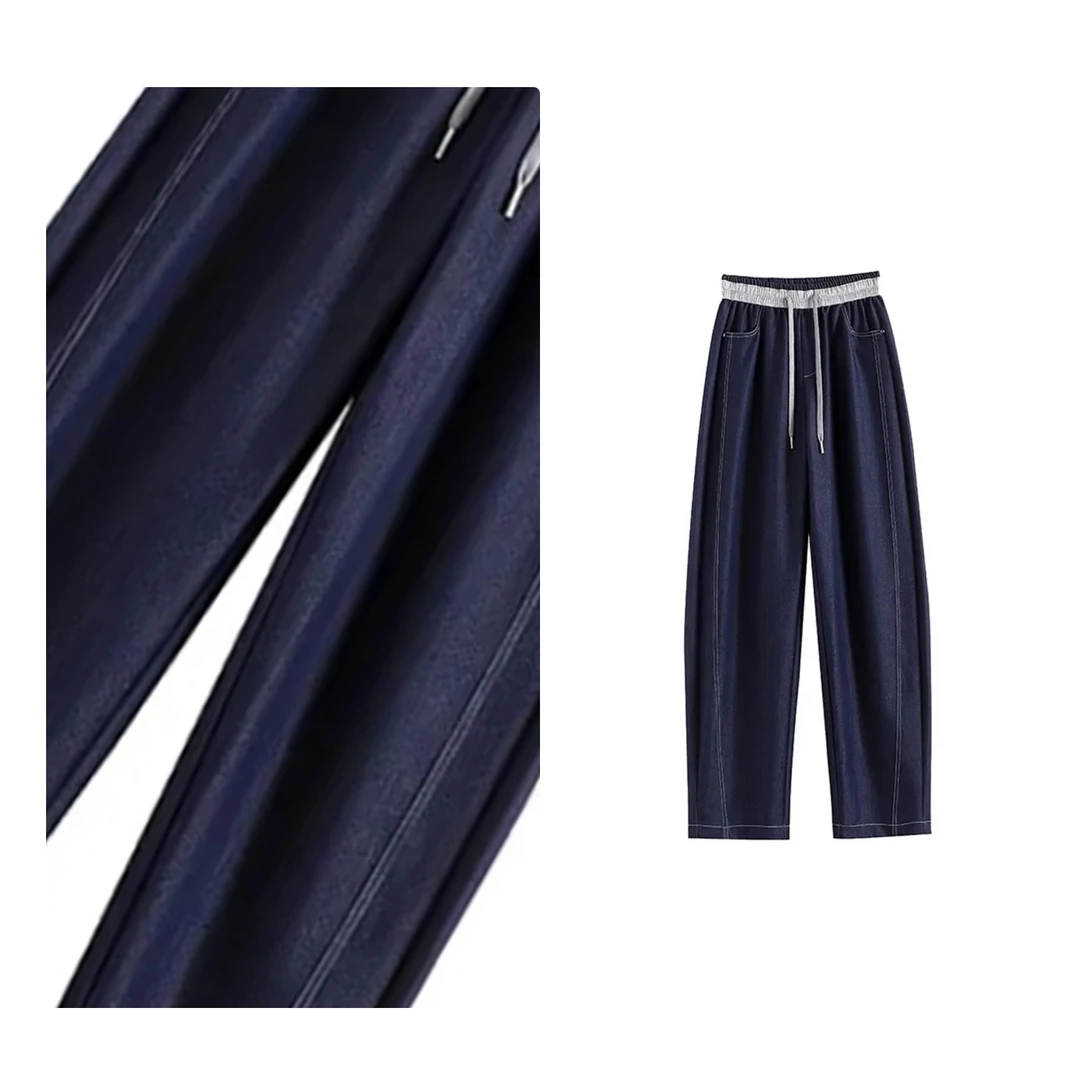 B 门店3&29！环线弯刀裤」巨显瘦遮跨斜纹软牛仔舒休闲裤女 C24194